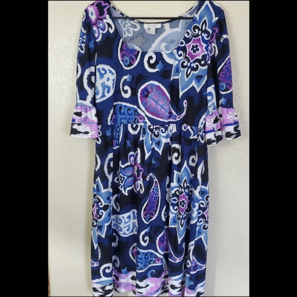 Dress Barn Dresses & Skirts - Dressbarn Purple Paisley Boho Floral Dress